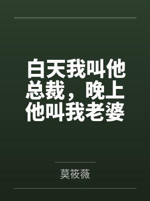 白天我叫他总裁,晚上他叫我老婆 白天我叫他总裁,晚上他叫我老婆