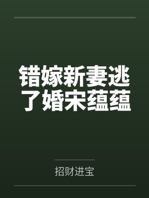 错嫁新妻逃了婚宋蕴蕴